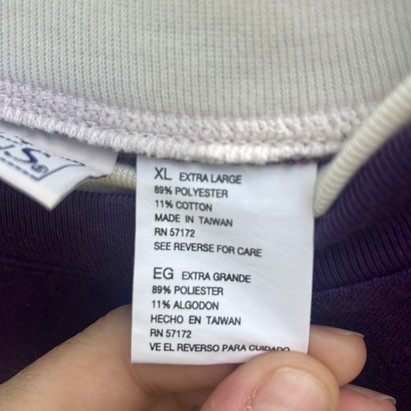 90s pullover crewneck floral birds - Picture 4 of 4